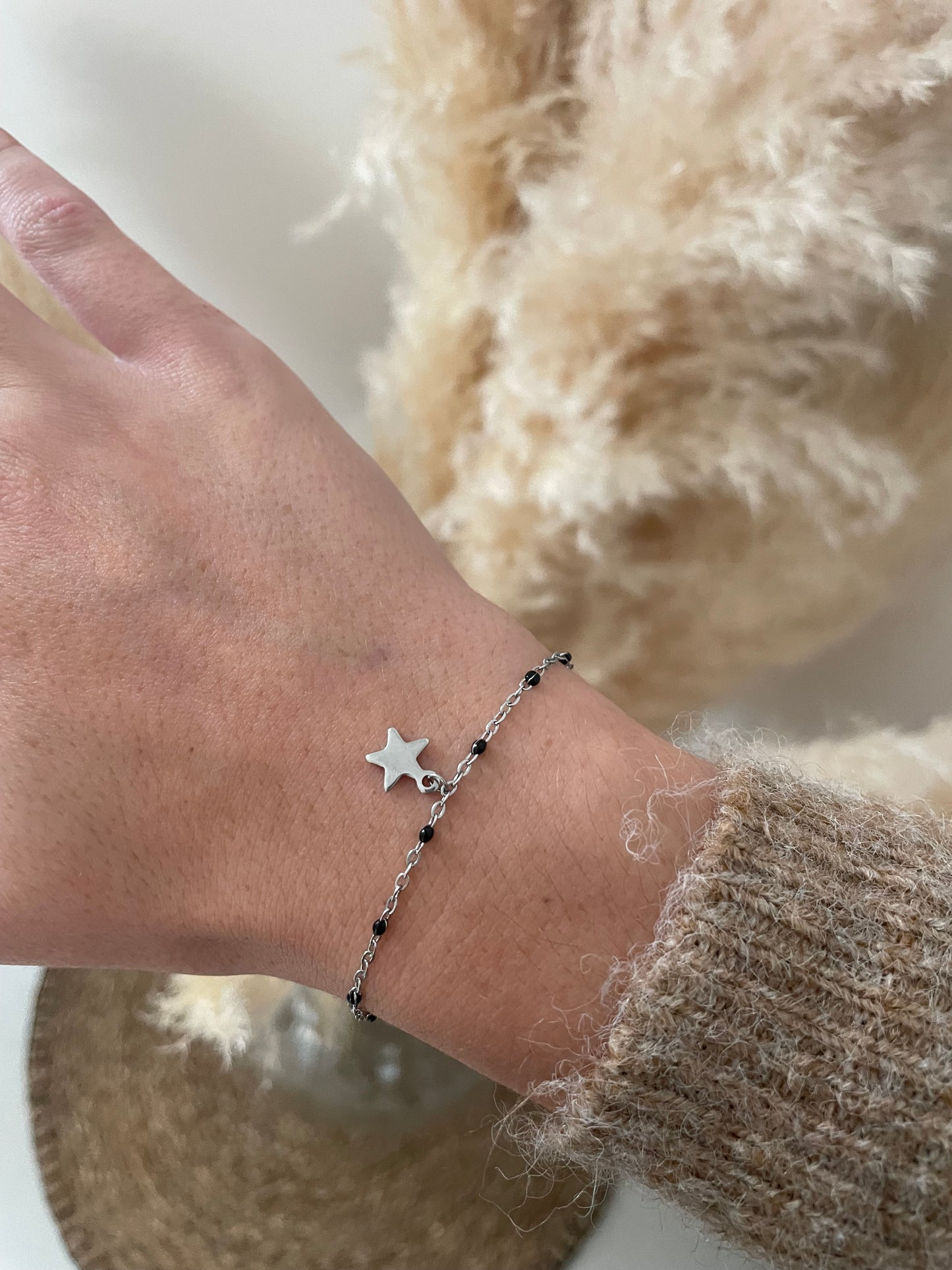 Bracelet chaîne étoile