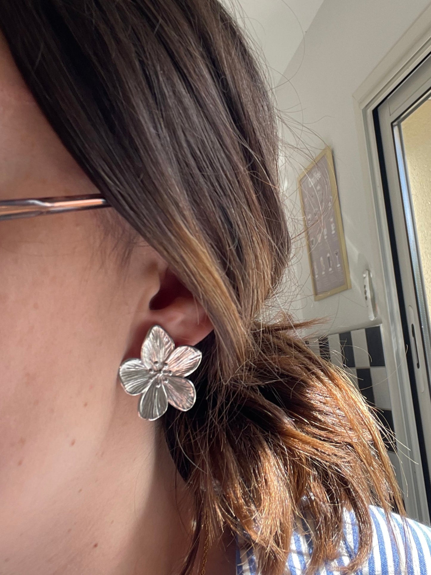 Boucle d'oreille Flora
