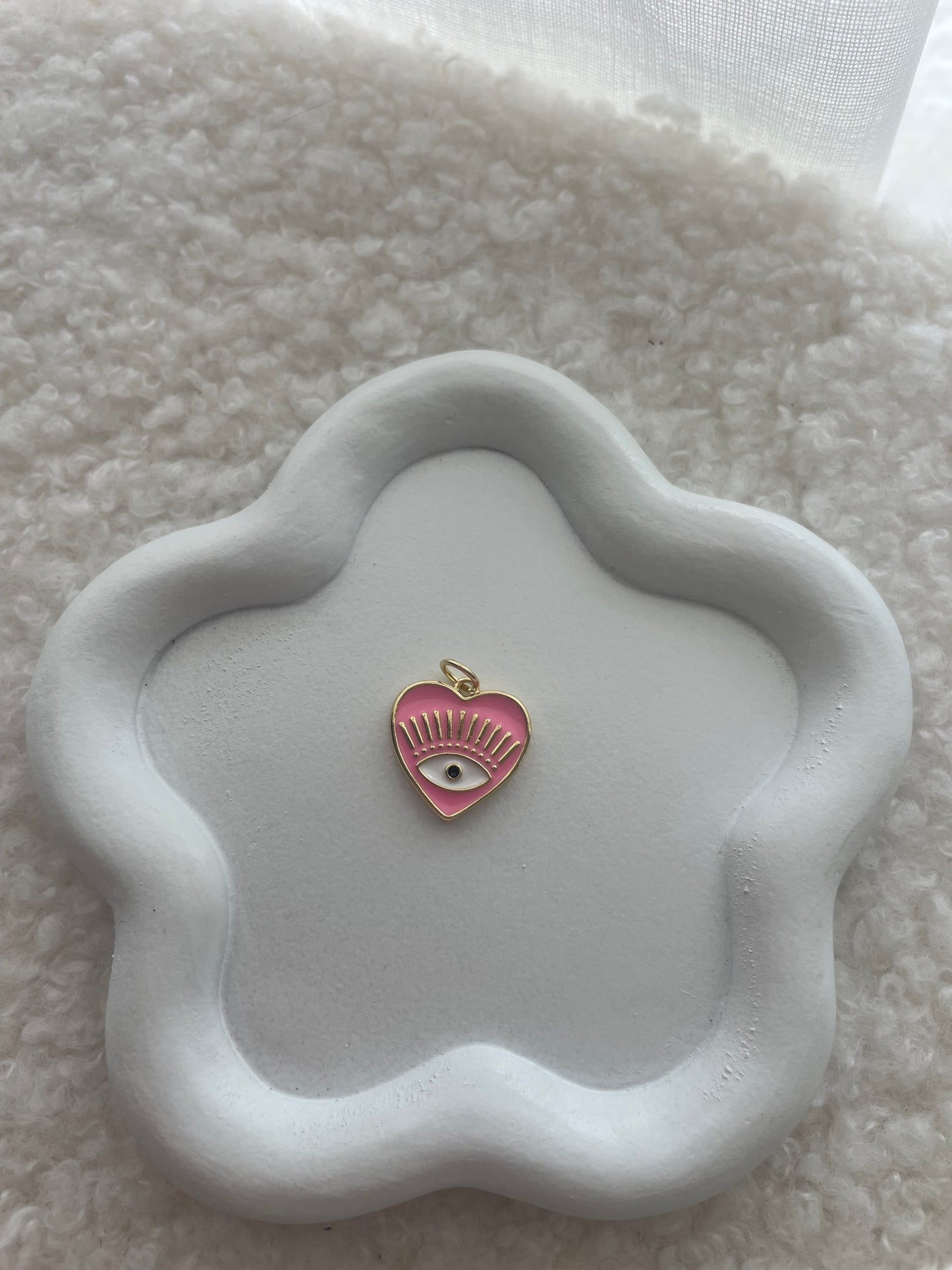 Coeur oeil rose