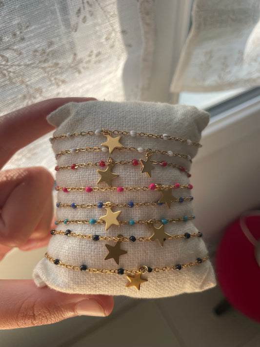 Bracelet chaîne étoile